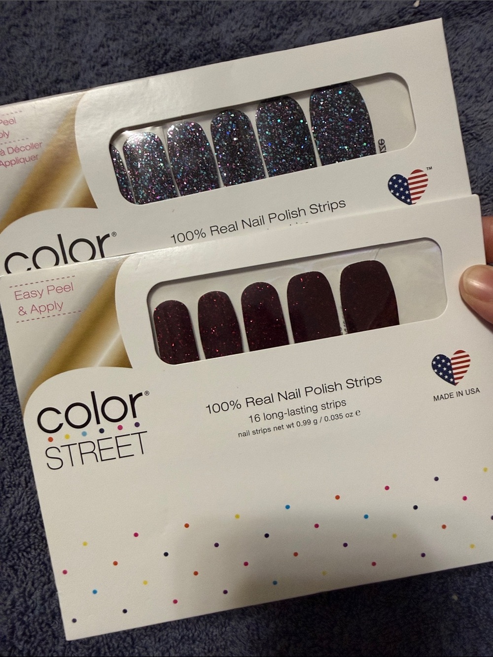 Brand New Color Street Nails interstellar color change 100% Real Polish strips